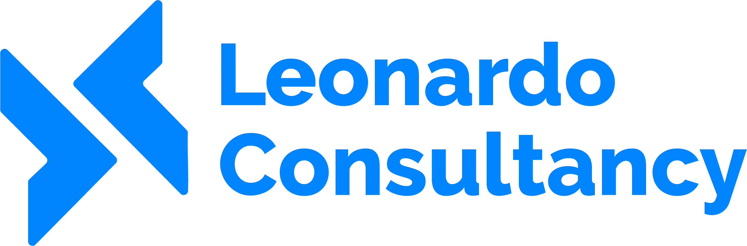 Copy of Logo symbool + tekst Leonardo Consultancy blauw